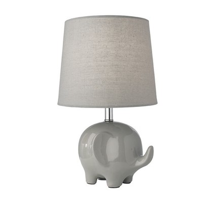 Elephant Table Lamp - Grey