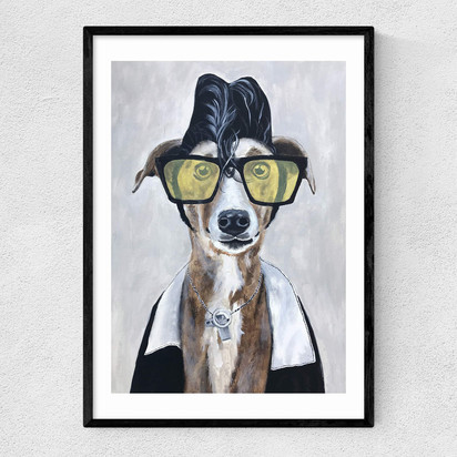 Greyhound Rock - Frame Black Narrow (15mm) - A2 (42x59.4cm)
