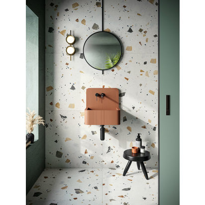 Cosmic Ivory Terrazzo Effect Porcelain