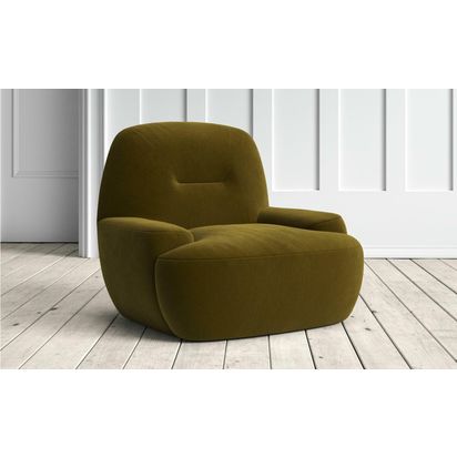 Smw1006 coco armchair garden green classic velvet roomset angle