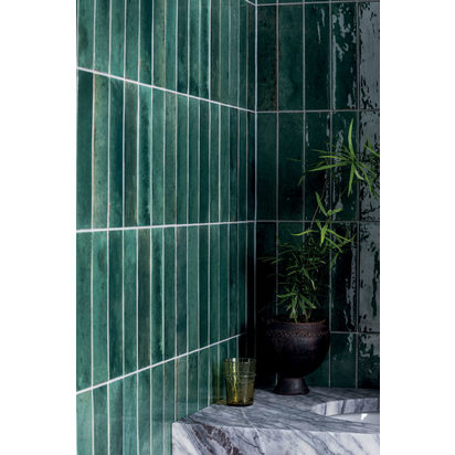 Hoxton Bottle Green Gloss Porcelain