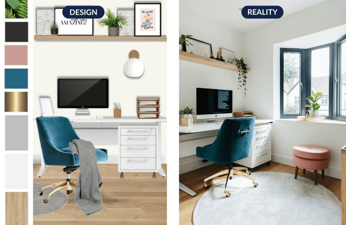 home office mood board