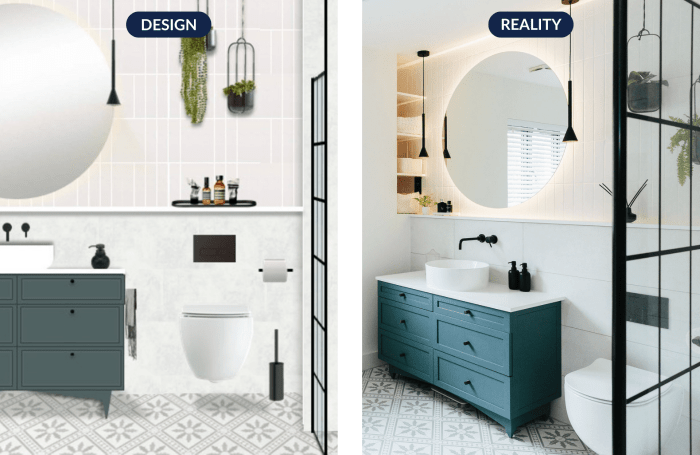 bathroom before and after