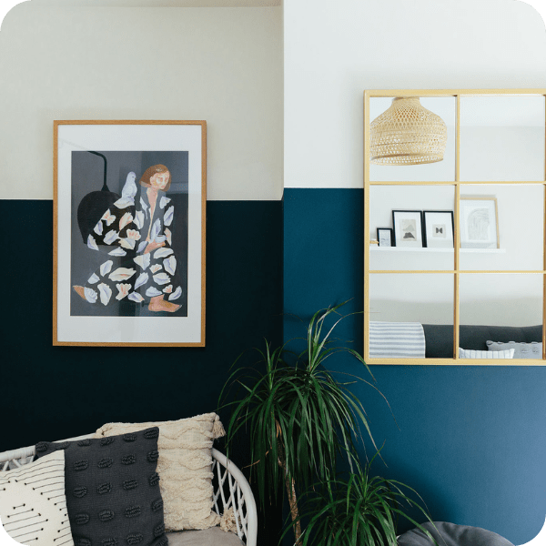 Three-Quarter Painted Walls Tutorial