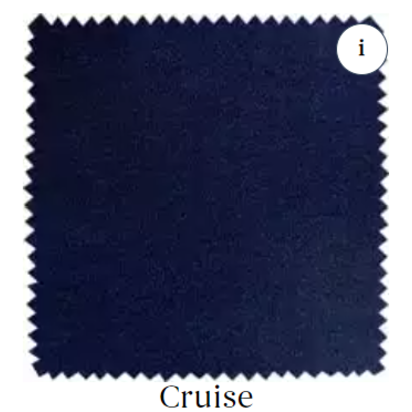 Luna Half Moon Footstool in Cruise Smart Velvet