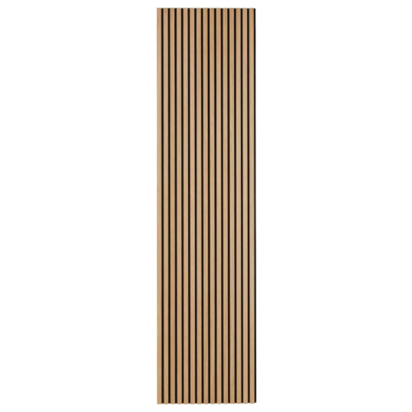 SlatWall Natural Oak - 3M high - Natural Oak - Black Felt - Oiled