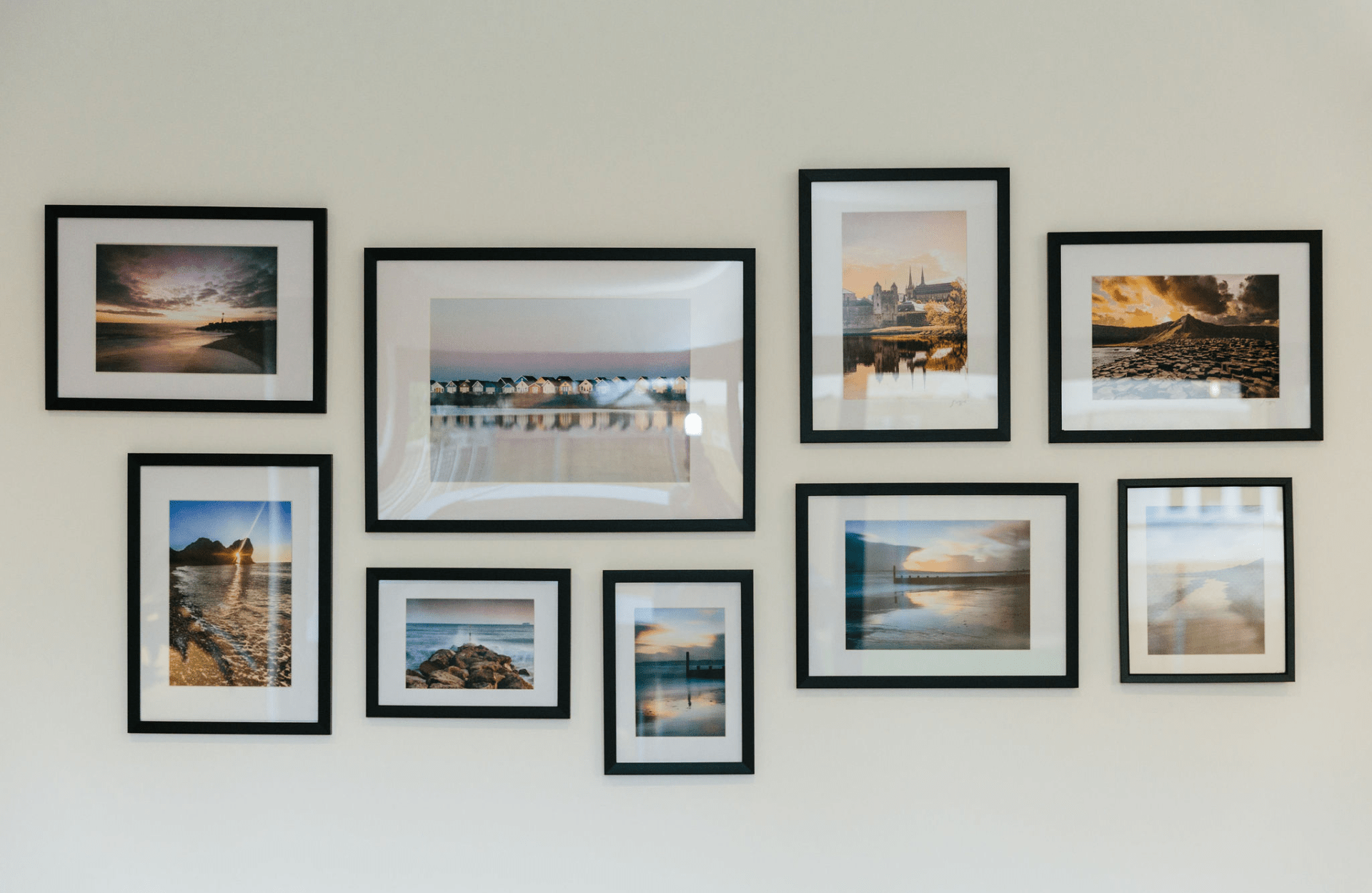 Symmetrical gallery wall inspiration