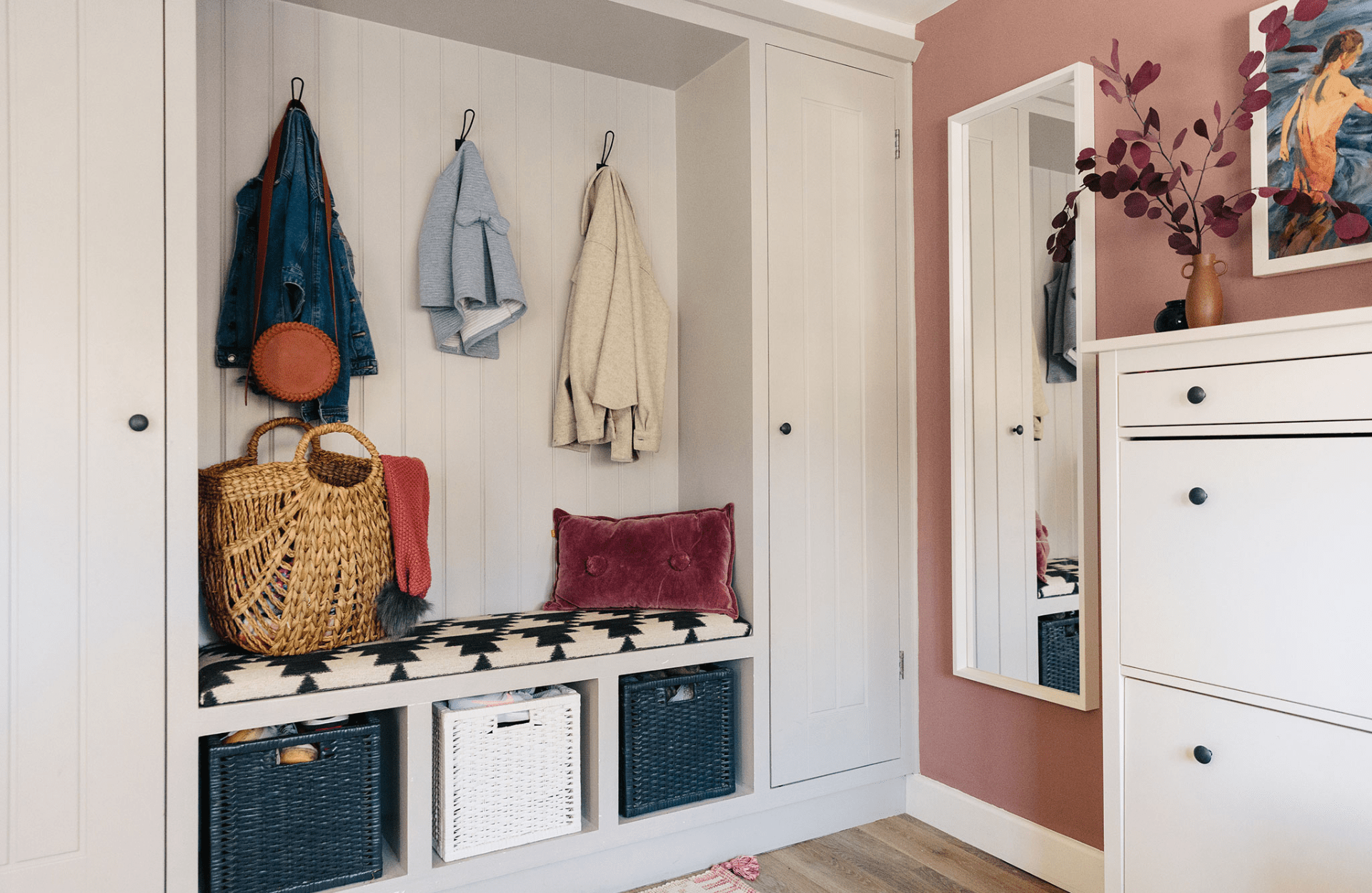 Hallway with extra storage
