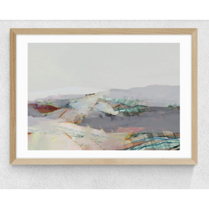 Patchwork Land 50x70 (22mm oak frame)